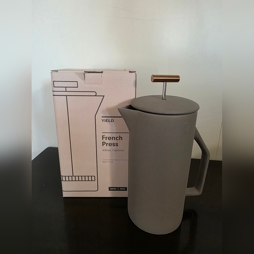 Yield Ceramic Gray French Press